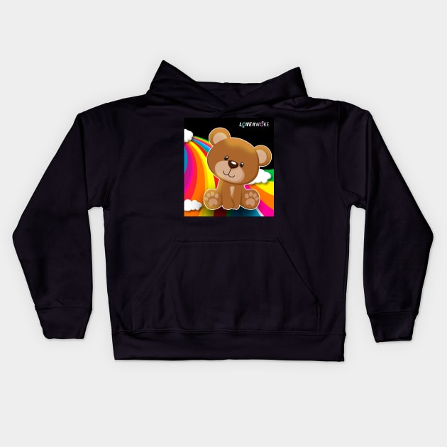 gay bear black Kids Hoodie by LOVE#WOKE